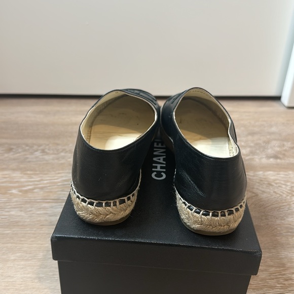 Chanel Lambskin Espadrilles Black size 39 - Picture 4 of 7